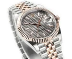 Rolex Datejust 41mm Watch with Platinum Bezel, Grey Dial - Image 3
