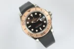 Rolex Yacht-Master 42 – Black Dial, Rose Gold Bezel, Oysterflex Strap - Image 3