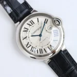 Cartier Ballon Bleu Automatic Blue Leather Watch – High-Quality Cartier - Image 2