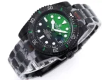 Rolex Submariner PARAKEET – Custom Black Carbon Fiber Bezel, Gradient Green Dial, 904L Steel by Official Store - Image 3