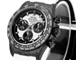 Rolex Daytona Carbon Fiber Custom Edition – Black with White Strap - Image 3