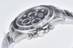 Rolex Daytona Watch – Black Enamel Dial with Moissanite Diamonds - Image 3