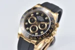 Rolex Daytona 116518 Gold Black Enamel Dial with Moissanite Stones - Image 3