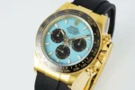Rolex Daytona Watch – Gold Case, Tiffany Blue Dial, Chronograph - Image 3