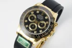 Rolex Daytona – Gold & Black Rubber Strap - Image 3