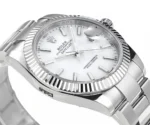 Rolex Datejust Silver Fluted Bezel Stainless Steel Watch with New 3235 Movement – Collectio - Image 3