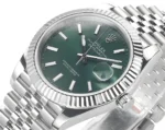 Rolex Datejust 41mm Green Dial Stainless Steel Jubilee Bracelet - Image 3