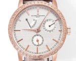 Vacheron Constantin Traditionnelle 83520/000R-9909 – Rose Gold, Brown Leather Strap, Multi-Function Dial - Image 8