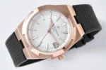 Vacheron Constantin Overseas 4500V Series – Rose Gold Case, Black Rubber Strap, Luxury - Image 3