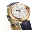 Cartier Ballon Bleu WJBB0080 Rose Gold Blue Leather - Image 8