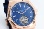 Vacheron Constantin Overseas Tourbillon – Rose Gold Case, Blue Dial, Rubber Strap - Image 3