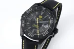 TAG Heuer – Black Carbon Fiber Dial, Yellow Stitching Strap, Formal & Casual Style, SW200 Movement - Image 3