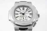 Patek Philippe 5980 Silver Chronograph - Image 3