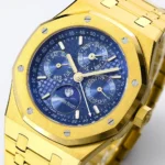 Audemars Piguet Royal Oak Perpetual Calendar Blue Dial Yellow Gold - Image 3