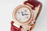 Cartier Pasha de Cartier Ladies Watch Rose Gold Red Leather Strap - Image 8