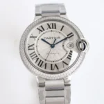 Cartier Ballon Bleu 40mm Steel Watch Silver - Image 3