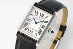 Cartier Tank Must Watch Black Leather Strap - Image 8