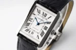 Cartier Tank W5200028 Silver Dial Black Leather - Image 7
