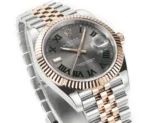 Rolex Datejust 41mm Watch – Two-Tone Steel and Rose Gold with Grey Dial - Image 3