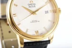 Omega De Ville Gold Watch Black Strap - Image 7