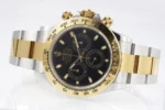 Rolex Daytona 4130 – Two-Tone Gold/Steel, Black Dial, Luxury Chronograph - Image 4