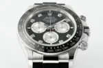 Rolex Daytona – Black Dial, Stainless Steel Case, Rubber Strap Watches Chronograph - Image 4