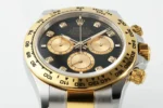 Rolex Daytona Watch – Two-Tone Stainless Steel and Gold, Black Dial, Chronograph - Image 4