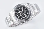 Rolex Daytona Watch – Black Enamel Dial with Moissanite Diamonds - Image 4
