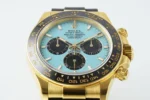 Rolex Daytona Watch – Gold Case, Tiffany Blue Dial, Chronograph - Image 4