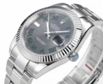 Rolex Datejust 41mm – Silver Stainless Steel with Grey Dial - Image 4