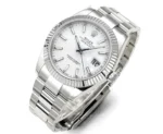 Rolex Datejust Silver Fluted Bezel Stainless Steel Watch with New 3235 Movement – Collectio - Image 4