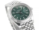 Rolex Datejust 41mm Green Dial Stainless Steel Oyster Bracelet - Image 4