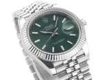 Rolex Datejust 41mm Green Dial Stainless Steel Jubilee Bracelet - Image 4