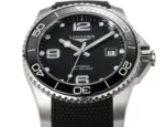 Longines Conquest Black Dial Rubber Strap - Image 4