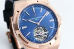 Vacheron Constantin Overseas Tourbillon – Rose Gold Case, Blue Dial, Leather Strap Best - Image 4