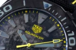 TAG Heuer – Black Carbon Fiber Dial, Yellow Stitching Strap, Formal & Casual Style, SW200 Movement - Image 4
