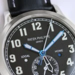 Patek Philippe Calatrava Pilot Travel Time Black Dial - Image 4