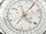 Breitling Navitimer Chronograph Silver Leather - Image 4