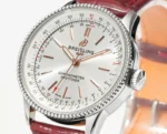 Breitling Navitimer Automatic Silver Red Leather - Image 4