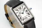 Cartier Tank Must Watch Black Leather Strap - Image 7
