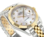 Rolex Datejust 41mm Two-Tone Gold and Steel Watch with Diamond Bezel - Image 5