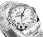 Rolex Datejust 41mm Silver Fluted Bezel White Dial - Image 5