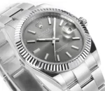 Rolex Datejust 41mm Watch – Silver Fluted Bezel, Grey Dial, Stainless Steel Bracelet Rolex - Image 5
