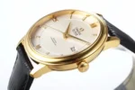 Omega De Ville Gold Watch Black Strap - Image 6