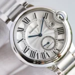 Cartier Ballon Bleu Two Hand Watch Silver - Image 4