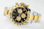Rolex Daytona Watch – Two-Tone Stainless Steel and Gold, Black Dial, Chronograph - Image 5