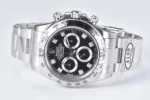 Rolex Daytona Watch – Black Enamel Dial with Moissanite Diamonds - Image 5