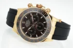Rolex Daytona Watch – Gold with Black Dial and Rubber Strap – Limited Stock - Image 5