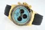 Rolex Daytona Watch – Gold Case, Tiffany Blue Dial, Chronograph - Image 5