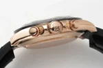 Rolex Daytona Rose Gold Black Dial Rubber Strap - Image 5